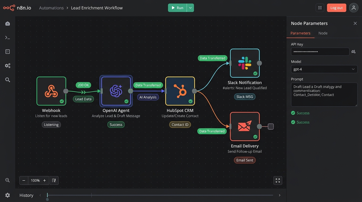 n8n AI Lead Triage Engine